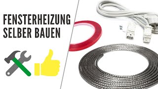 Fensterheizung selber bauen! T-STRIPE Komplettset Montage: verhindert Kondenswasser effektiv!