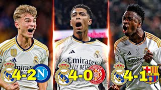 أفضل 5 مباريات لريال مدريد هذا الموسم 2023/24 - مباريات مجنونة ● تعليق عربي !!