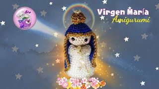 🌺 "Virgen María" Amigurumi 🌹 Paso a paso en Crochet