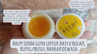 Review cerita pakai Beeme Nourishing Balm skincare bayi mulai  0 bulan dan bumil/busui - 100% alami