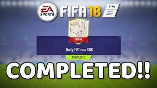 FIFA 18 : Daily FUTmas SBC Day 17 Completed!! Rare Electrum Players Pack!!