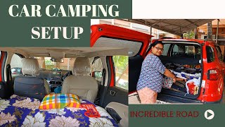 Camping Car Setup | Bed Setup in Ford EcoSport - Sleeping Bed  inside Car