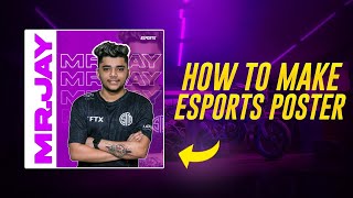 😍How To Make Esports Player Poster | Create Esports Poster On Android