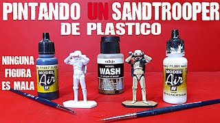 Pintando Un Sandtrooper de Plastico Blando