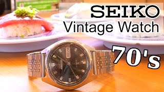 SEIKO VINTAGE WATCH / 5actus 7019 black