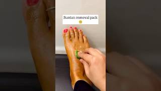 Viral Effective Sun Tan Removal Pack | Get Fair Feet Instantly | Pedicure Tips #pedicure#shorts