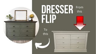 Furniture Makeover | How to update your dresser with chalk mineral paint