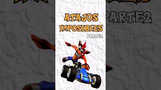 ATAJOS IMPOSIBLES - CRASH TEAM RANCING PS1 #crashteamracing #crashpe #shorts #atajos