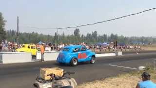 Awful Austin vs. Chevy Coupe Billetproof Eruption Drags 2015