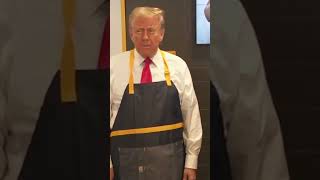 Donald Trump takes a shift at McDonald's