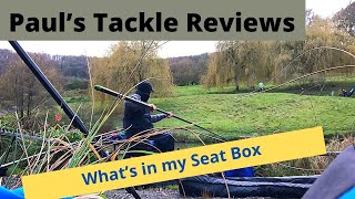 Paul’s Tackle Reviews - What’s in my Fishing Seat Box