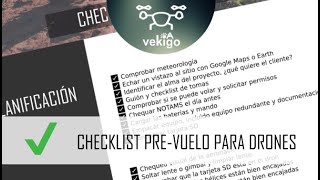 Checklist pre vuelo y comprobaciones antes de volar drones