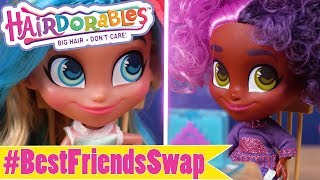 #BestFriendsSwap NOAH - KALI #Hairdorables TOY PLAY | Toys for kids