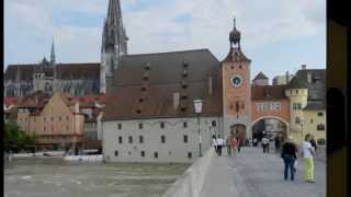 Regensburg bei  Hochwasser