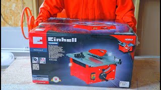 Настольная мини-пила Einhell TC-TS 1200 - Распаковка, Сборка, Тестовые распилы