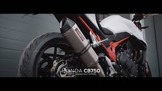 Exhaust Sound - Honda CB750 Hornet (2023 on) Comp-Ti (Titanium) Half System by Cobra Sport Exhausts