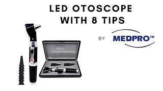 LED Otoscope with 8 Tips