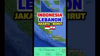 Indonesia to Lebanon Flight Route, Jakarta to Beirut 17-10-2024 #aviation #travel #foryou