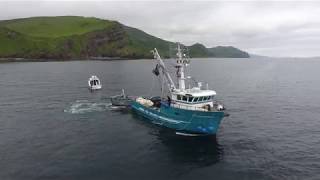 Popof Island Alaska, Seiners fishing for Salmon 6-20-18