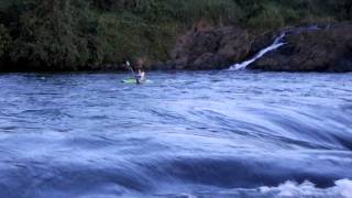 Man Floats Over Bujagali Falls (Uganda)