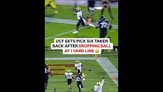 UCF Pick Six Called Back After Early Celebration 😱 #UCF #PickSixFail #ncaafootball #collegefootball