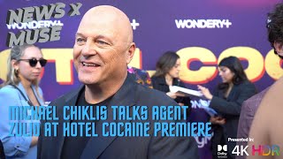 Michael Chiklis Talks Agent Zulio at Hotel Cocaine Premiere