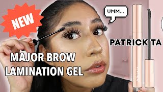 *NEW* Patrick Ta Major Brow LAMINATION GEL Review And Wear Test