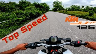 TOP SPEED 😲 || KTM Duke 125 Bs6 || BodoMotovlog  @AmpwoMVlog