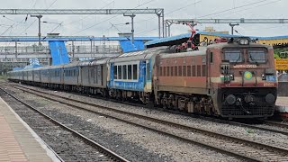 ERODE WAP4 POWERED 12025 SHATABDI EXPRESS SKIPS LINGAMPALLI