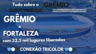 Arena do Grêmio terá capacidade aumentada para jogo contra o Fortaleza