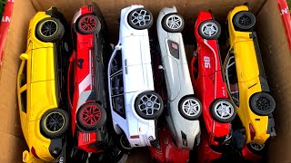 Box Full of Diecast Cars /Lamborghini URUS 2023, Audi Car, Mercedes SLR, FerrariLaFerrari, BMW M4