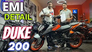 Finance Details | 2023 KTM Duke 200 | EMI & Down Payment ☑️ | Hindi