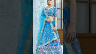 #new_sky_blue_embroidered_lehenga_design|| #new_lehenga_design|| #newsongstatus|| #shorts||