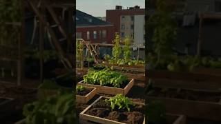 Rooftop vegetable garden #gardening #garden #farming #organic #greenhouse