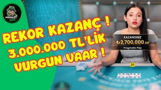 Blackjack Vip - Paramı Sizde Bırakmam ! - 3.000.000 TL DEVASA KAZANÇ ! - #casino #blackjack