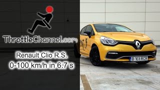 Renault Clio R.S. EDC acceleration - ThrottleChannel.com (standard, natural sound)