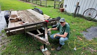 Trailer Update Part 3 - Welding a New Tongue Jack - MCG Video #234