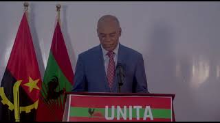 PRESIDENTE DE ANGOLA LEGÍTIMO ELEITO PELO POVO ADALBERTO COSTA JÚNIOR FALOU PARA O SEU POVO