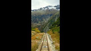 Steepest Funicular in Europe・Gelmerbahn 🇨🇭 #shorts