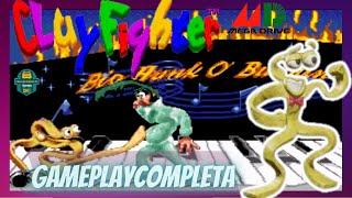 CLAYFIGHTER (MEGADRIVE) GAMEPLAYCOMPLETA/ZERADO COM TAFFY/1CC/LONGPLAY/FULLGAME