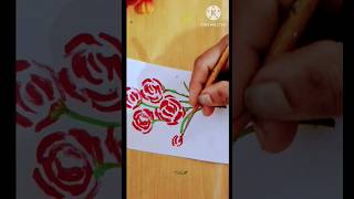 #shorts#viralshorts#easy 5 min rose painting idea#diy craft#