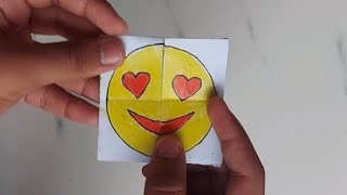 How to make an easy transformer with paper | Emoji transformer | Easy and Simple | Toy for kids