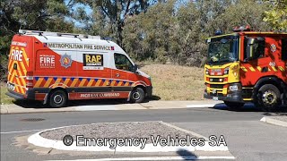 SA Metropolitan Fire Service, SA Police, and SA Ambulance at Noarlunga house explosion and fire