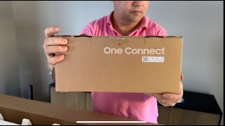 2023 75" Samsung the frame unboxing and wall mounting