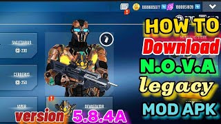 How To Download N.O.V.A Legacy Mod Apk latest version 5.8.4a in 2023 | N.O.V.A legacy hack ||