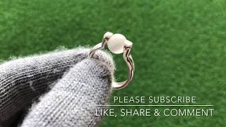 Sterling Silver White Tiger Eye Ring