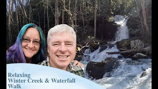 Relaxing Winter Creek & Waterfall Walk