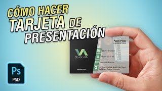 CÓMO HACER 🔖 TARJETAS DE PRESENTACIÓN en PHOTOSHOP CC 2018 #40