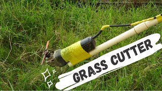 How to make Grass cutting machine with Grinding machine