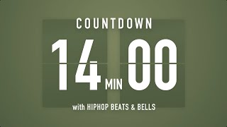 14 minutes Countdown Timer Flip clock 🎵 / +HIP HOP BEATS